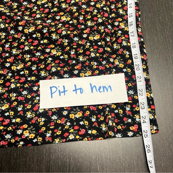 The Nines by Hatch Maternity NWT Black Ditsy Floral Maternity Dress Size: XL - Picture 10 of 12